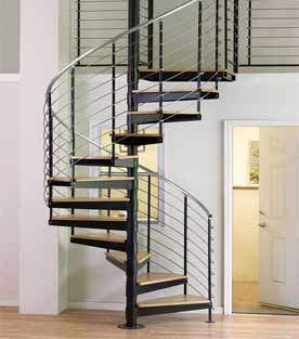 steel staircase